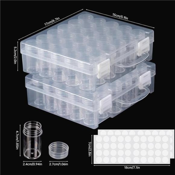 Bead Organizer, Bead Containers, 30 Grids Diamond Painting Storage Containers - Picture 6 of 8